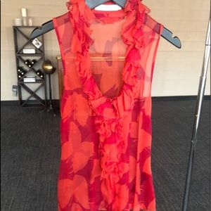 Anne Fontaine sheer ruffle top